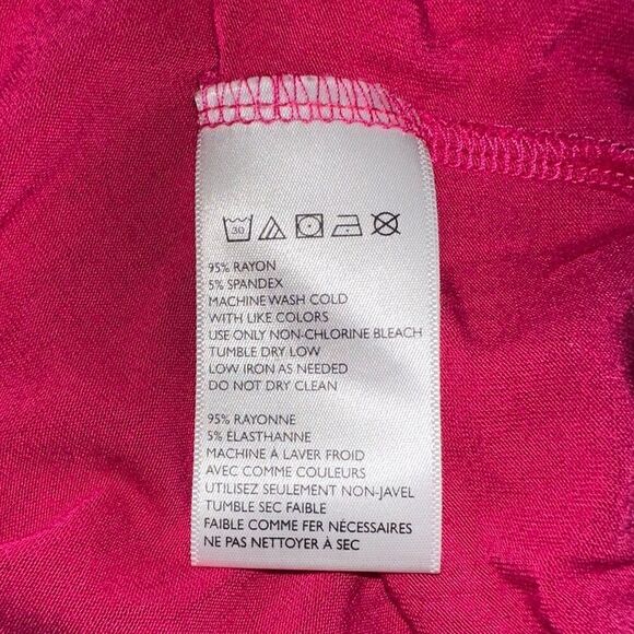 FP Beach Long tie Sleeve Maxi Split hem Dress size XSTP Pink Rose oversized - Picture 7 of 8